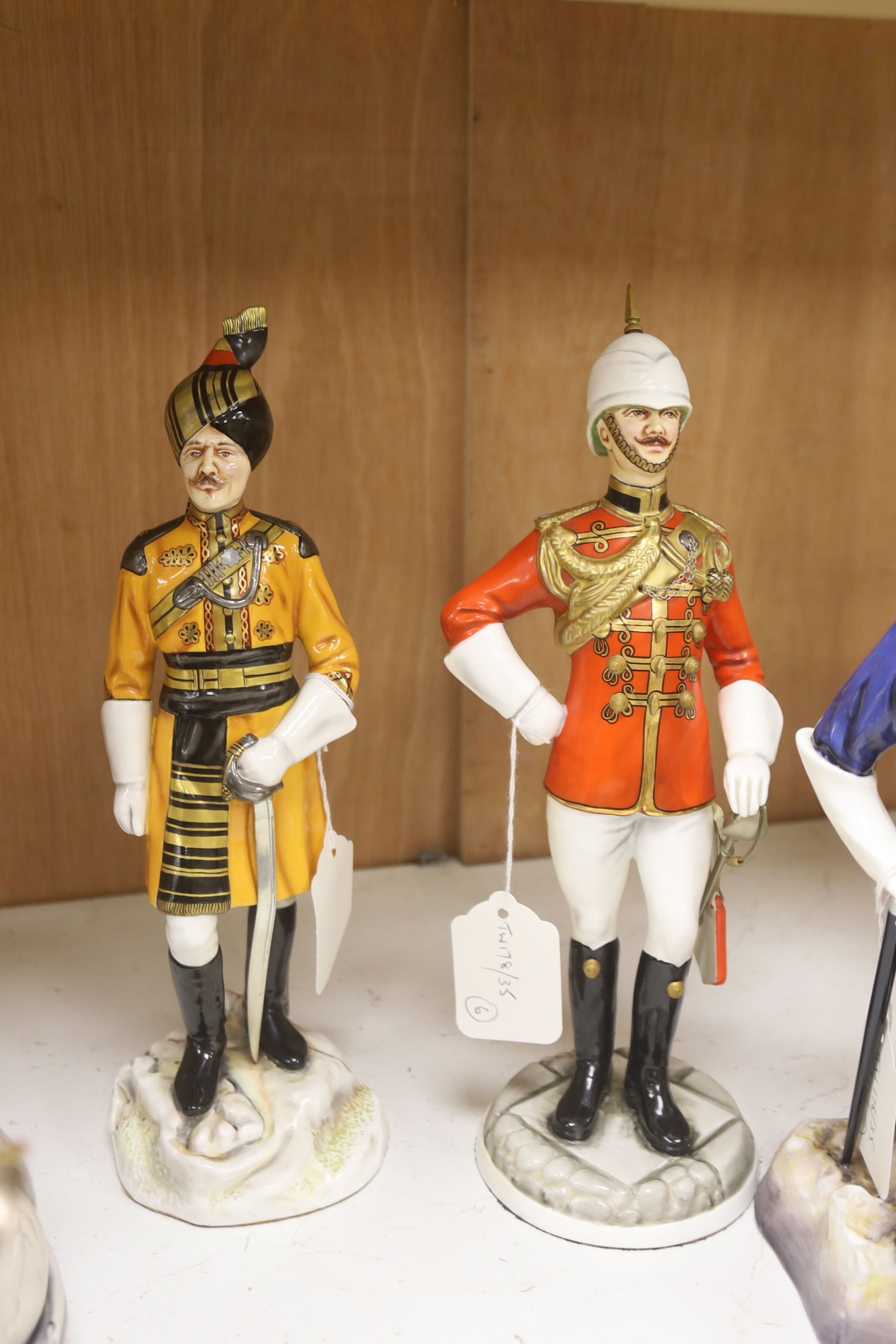 Six limited edition ceramic figures by Michael Sutty, comprising 'Skinners Horse', no. 306